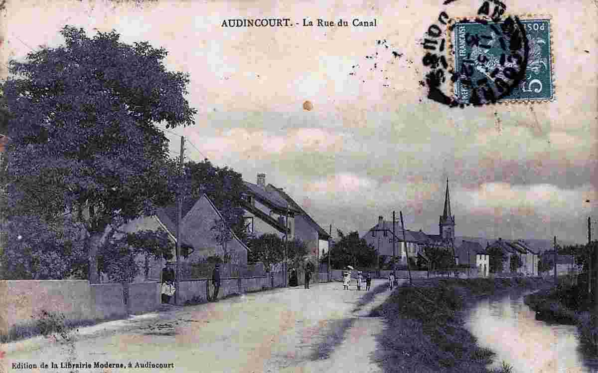 Audincourt. Rue du Canal