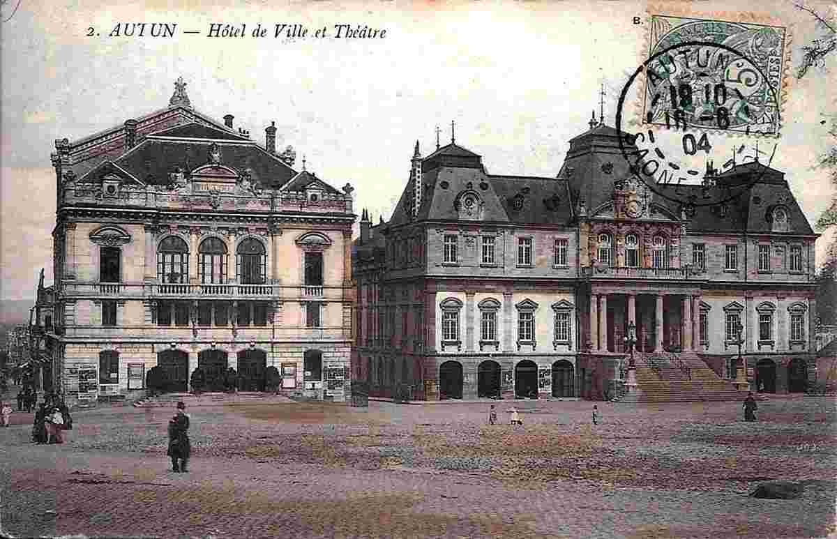 Autun. Hôtel de Ville et Théâtre