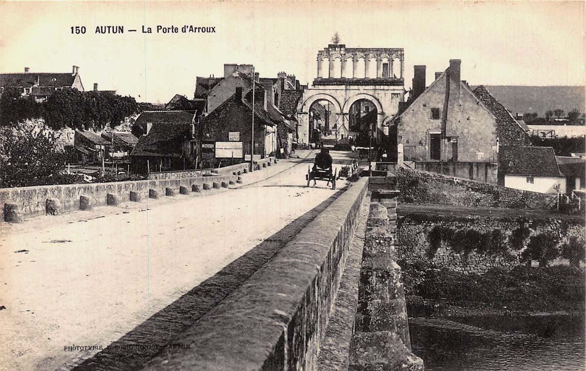 Autun. Pont et Porte d'Arroux