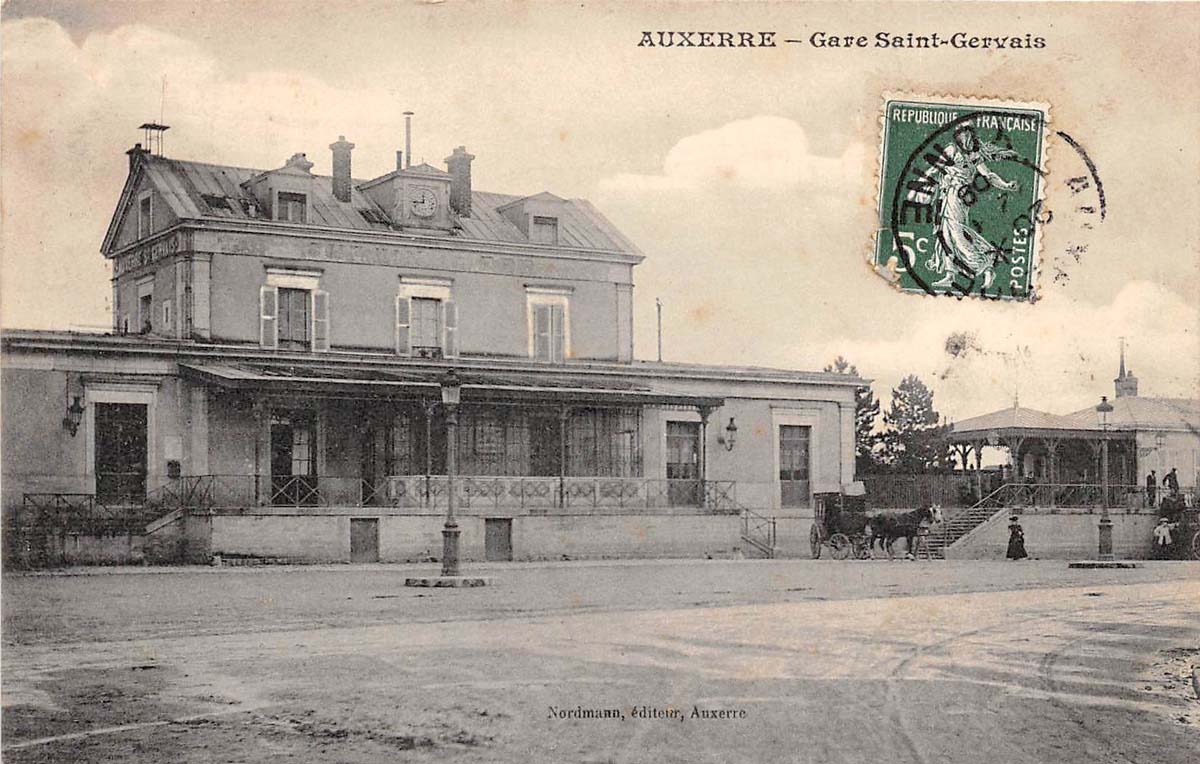Auxerre. La gare de Saint-Gervais
