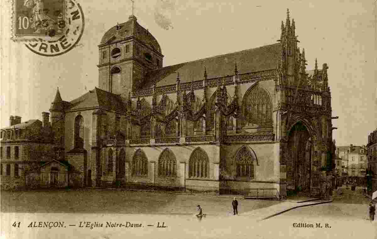 Alençon. Eglise Notre Dame, 1913