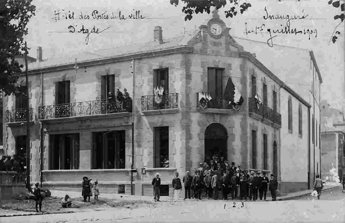 Agde. L'Hotel des Postes inauguré en 1909