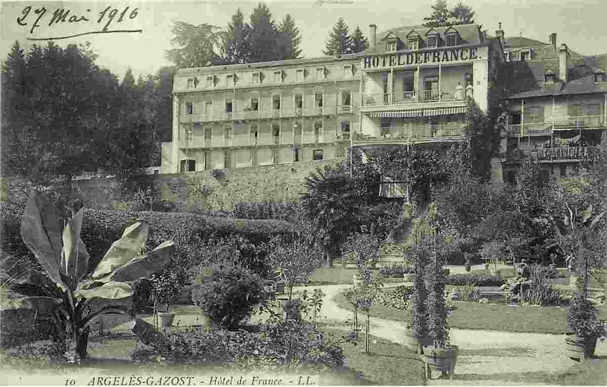 Argelès-Gazost. Hôtel de France, 1916