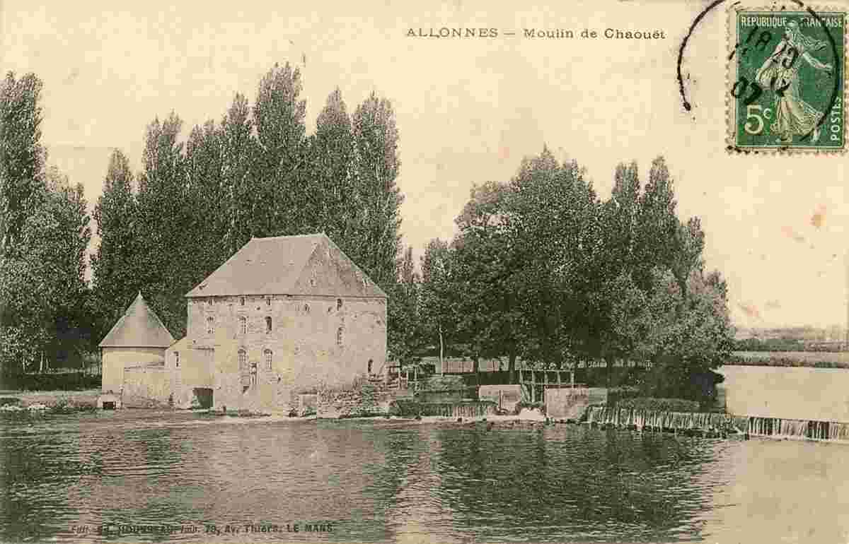 Allonnes. Moulin de Chaouët, 1907
