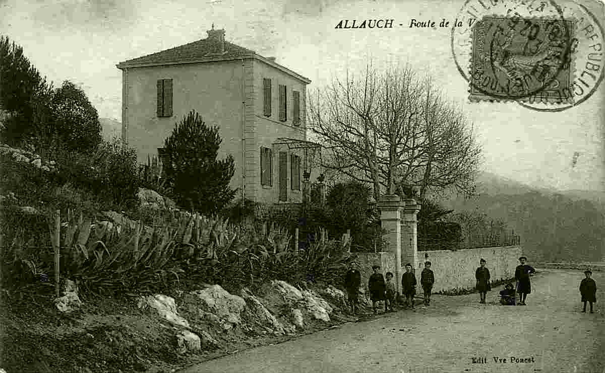 Allauch. Route de la Valentine, 1917