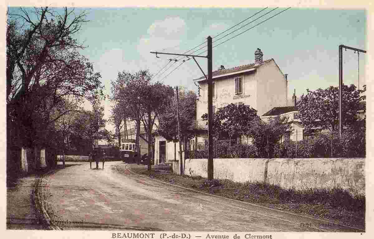 Beaumont. Avenue de Clermont, Tramway