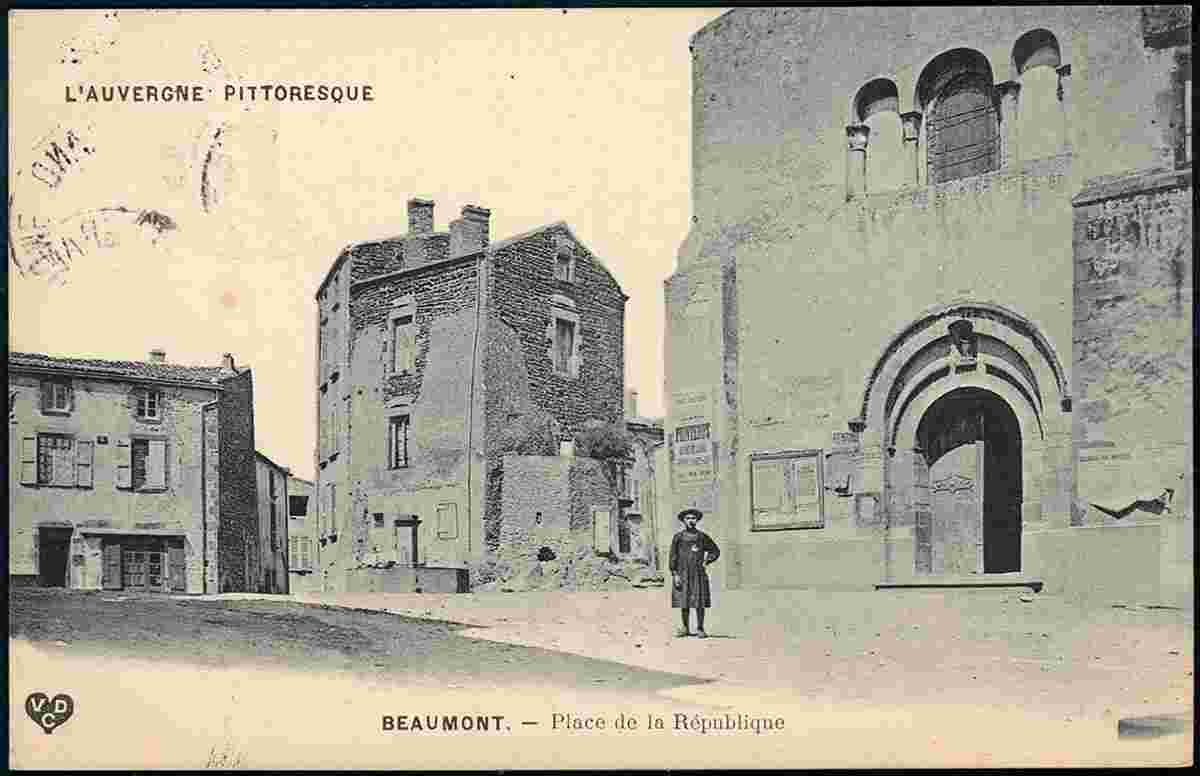 Beaumont. Place de la République, 1908