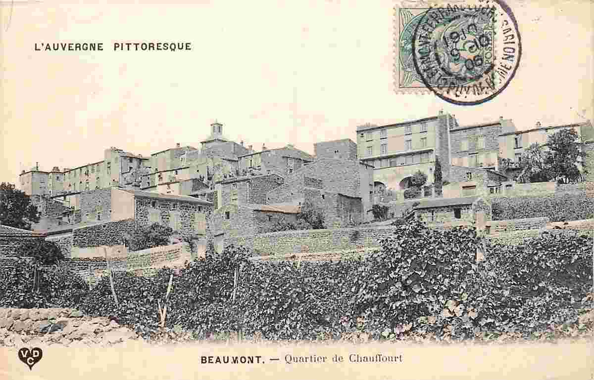 Beaumont. Quartier de Chauffourt, 1906