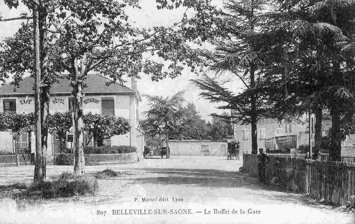 Belleville-en-Beaujolais. La Gare - Café, Hôtel et Restaurant