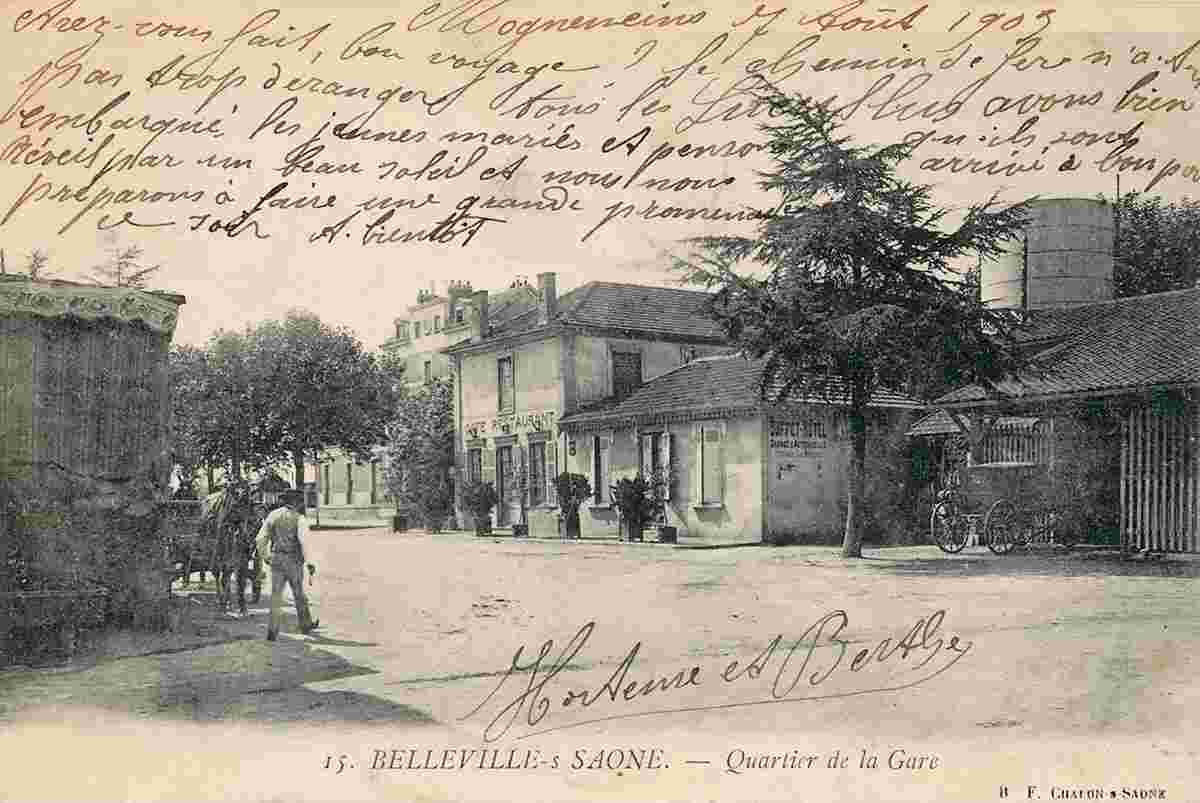 Belleville-en-Beaujolais. La Gare, environs, 1903
