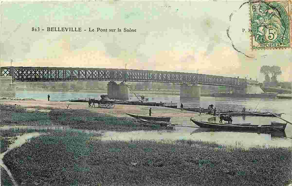 Belleville-en-Beaujolais. Pont sur la Saône