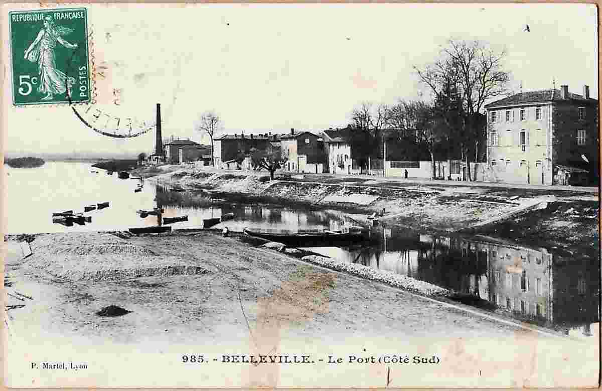 Belleville-en-Beaujolais. Port, coté Sud, 1908