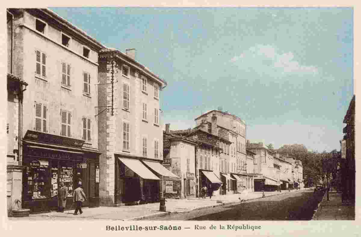 Belleville-en-Beaujolais. Rue de la République