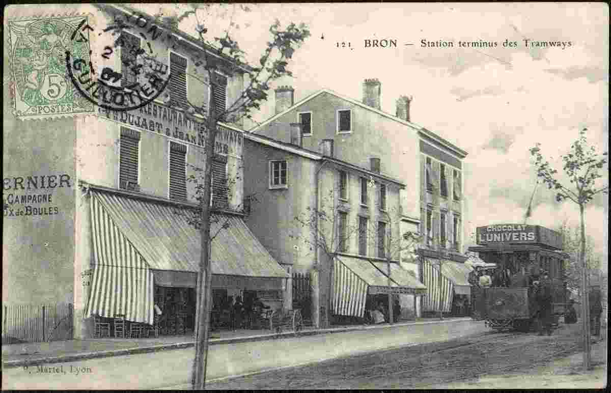 Bron. Station terminus des Tramways, 1907