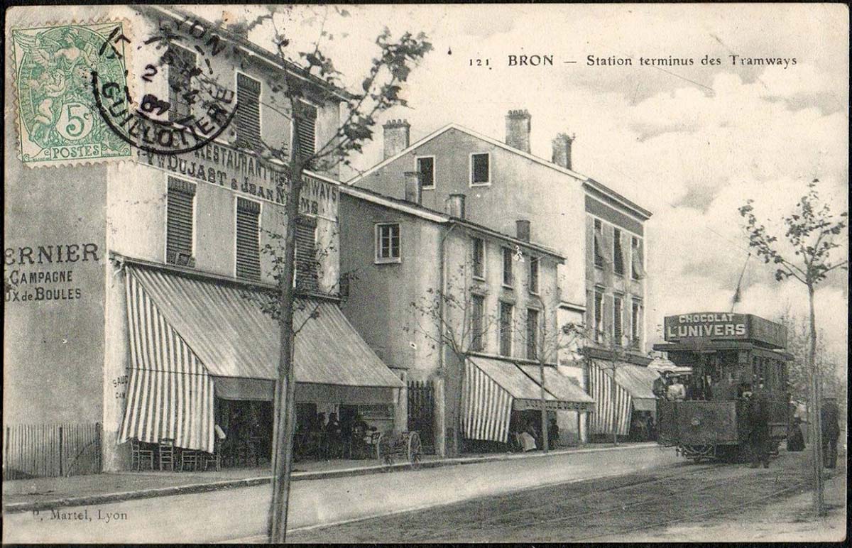 Bron. Station terminus des Tramways, 1907
