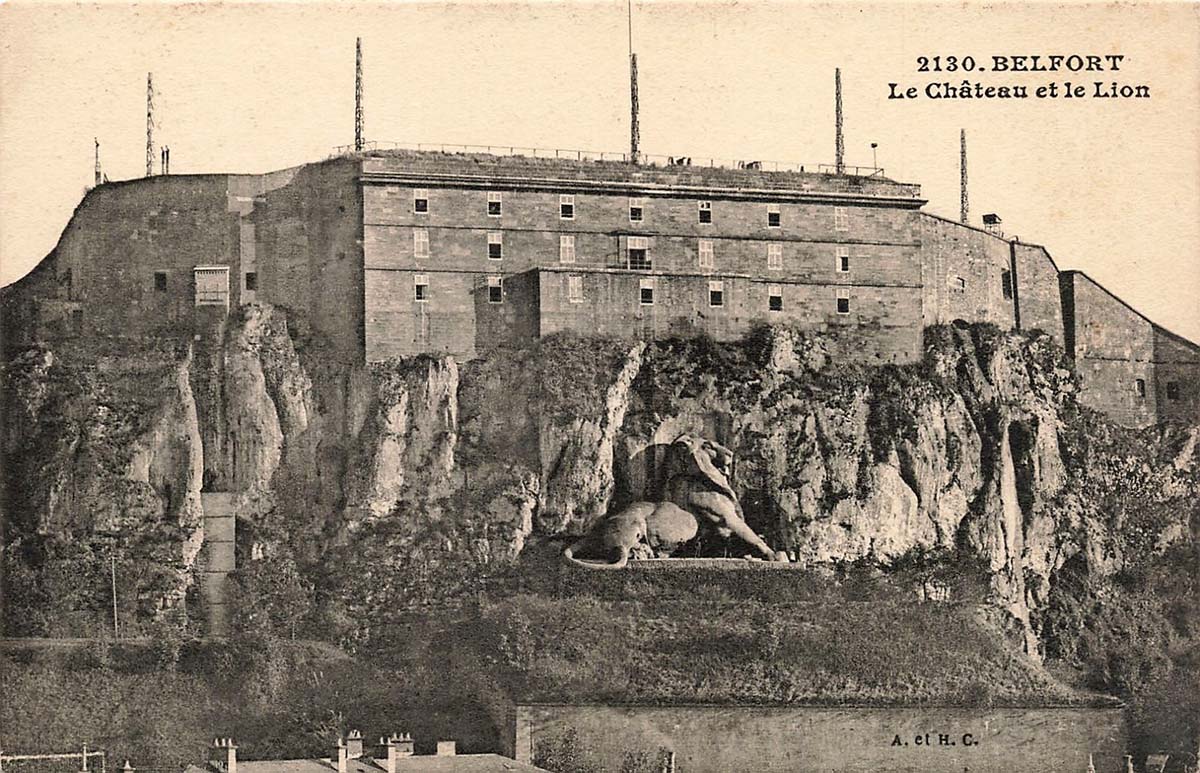 Belfort. Château et le Lion, 1948
