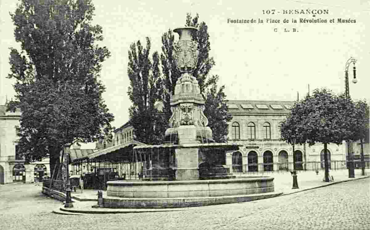 Besançon. Fontaine de la place de la Révolution