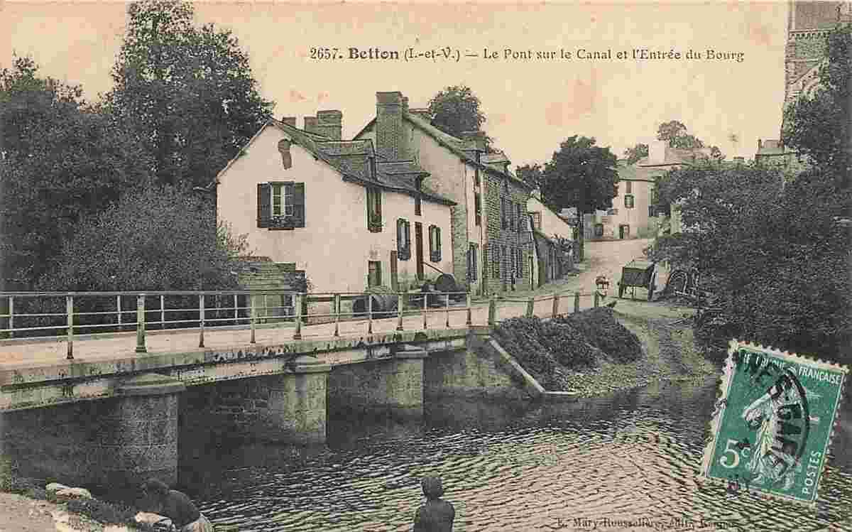 Betton. Pont sur le Canal et l'Entrée du Bourg