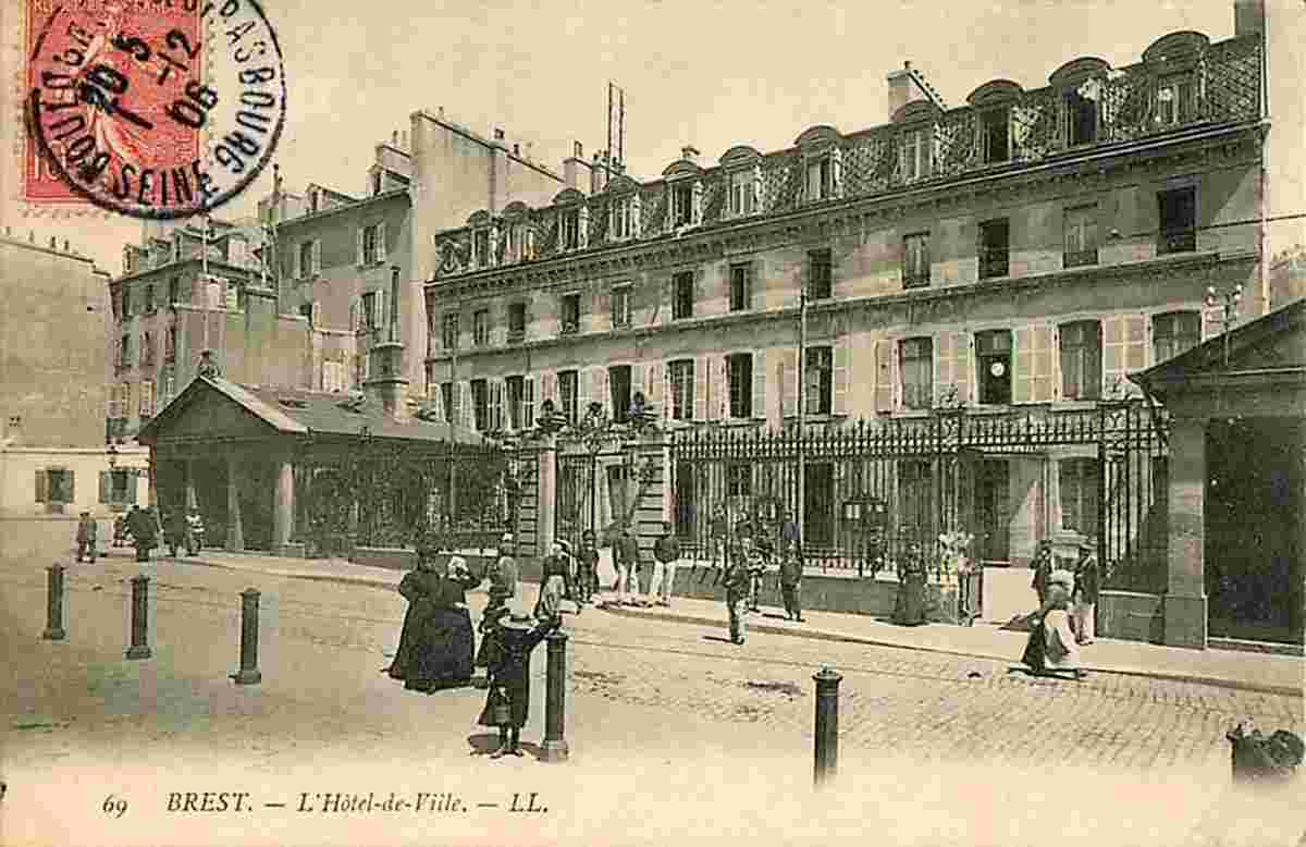 Brest. L'Hôtel de Ville, 1906