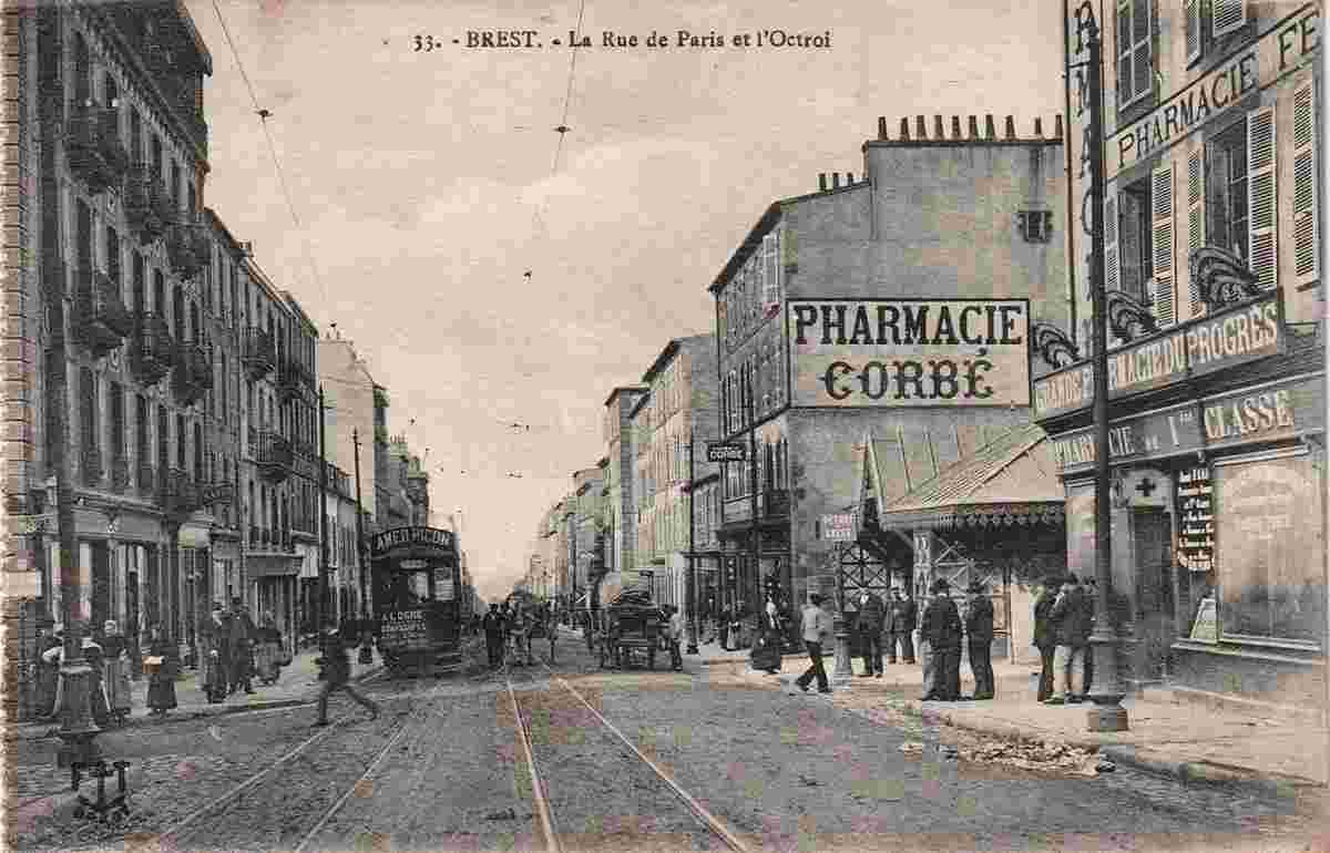 Brest. Rue de Paris et l'Octroi