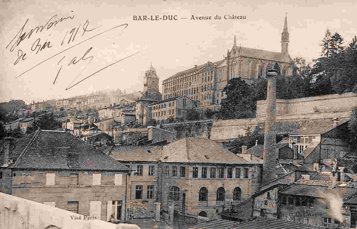 Bar-le-Duc. Avenue du Château, 1917