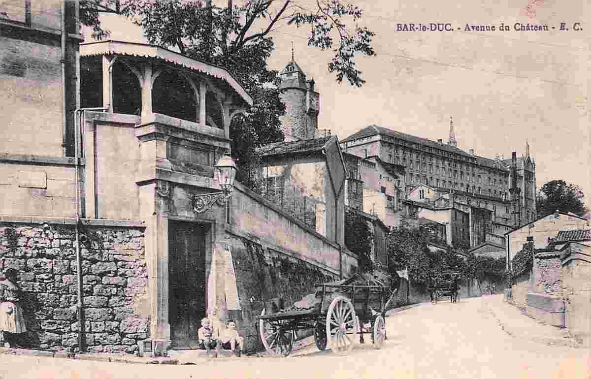 Bar-le-Duc. Avenue du Château, 1918
