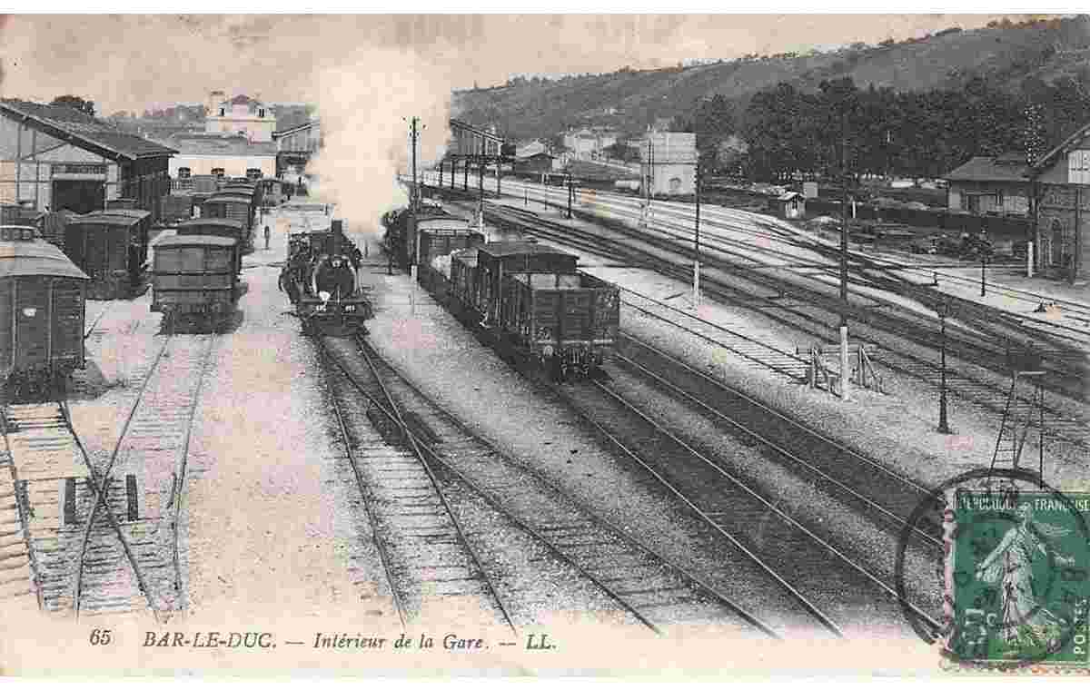 Bar-le-Duc. La Gare, voies ferroviaires, 1913