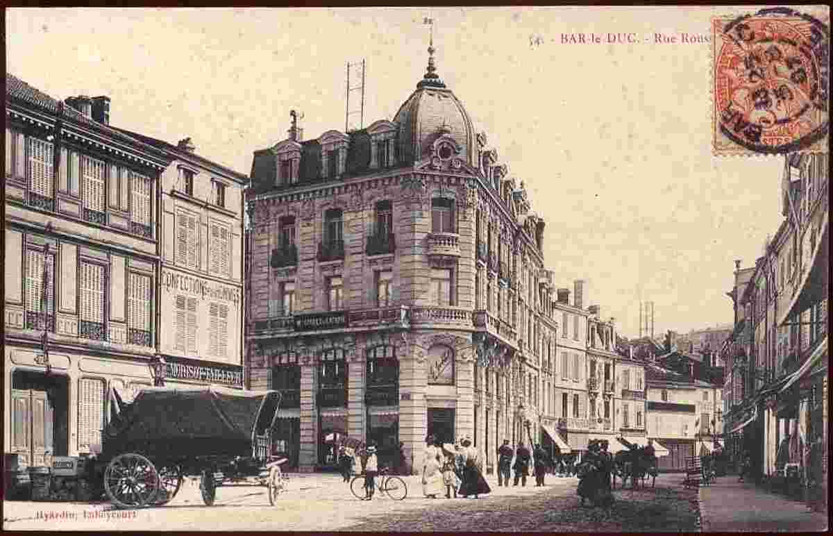 Bar-le-Duc. Rue Jean-Jacques Rousseau, 1907