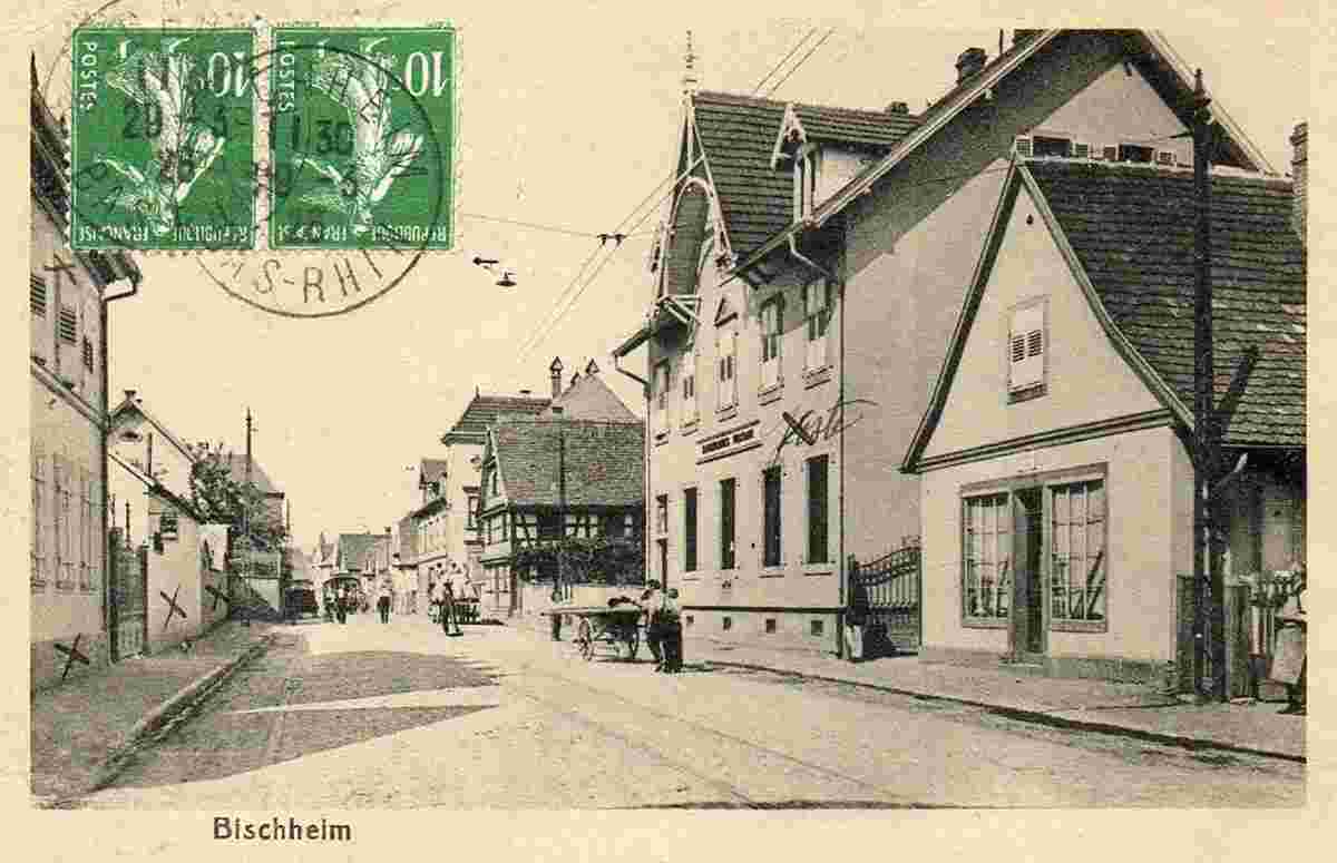 Bischheim. Rue Principale, 1926