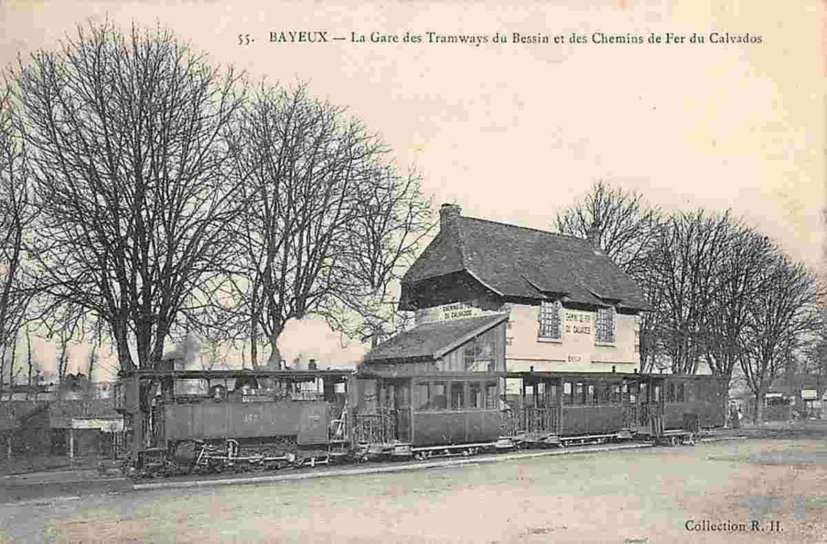 Bayeux. La Gare des tramways du Bessin et Chemins de Fer du Calvados