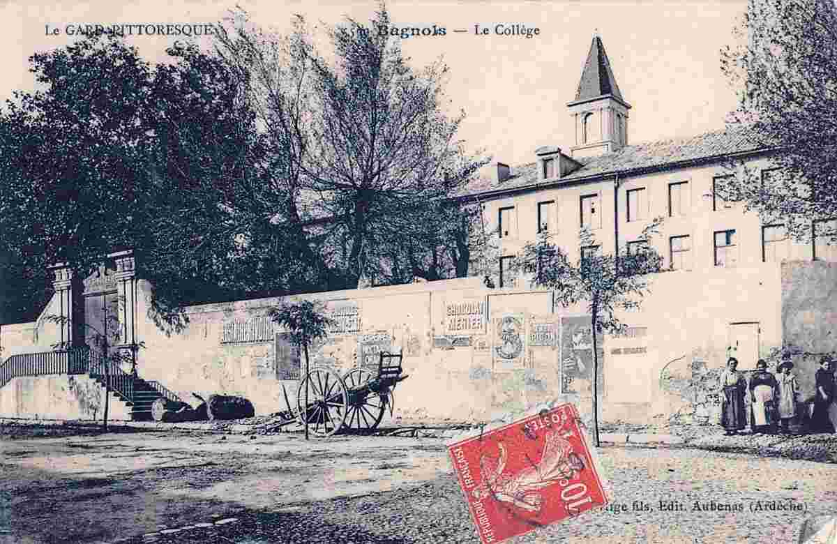Bagnols-sur-Cèze. Le Collège, 1909