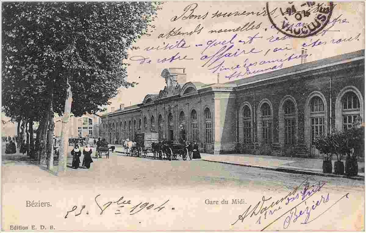 Béziers. Gare du Midi, 1904