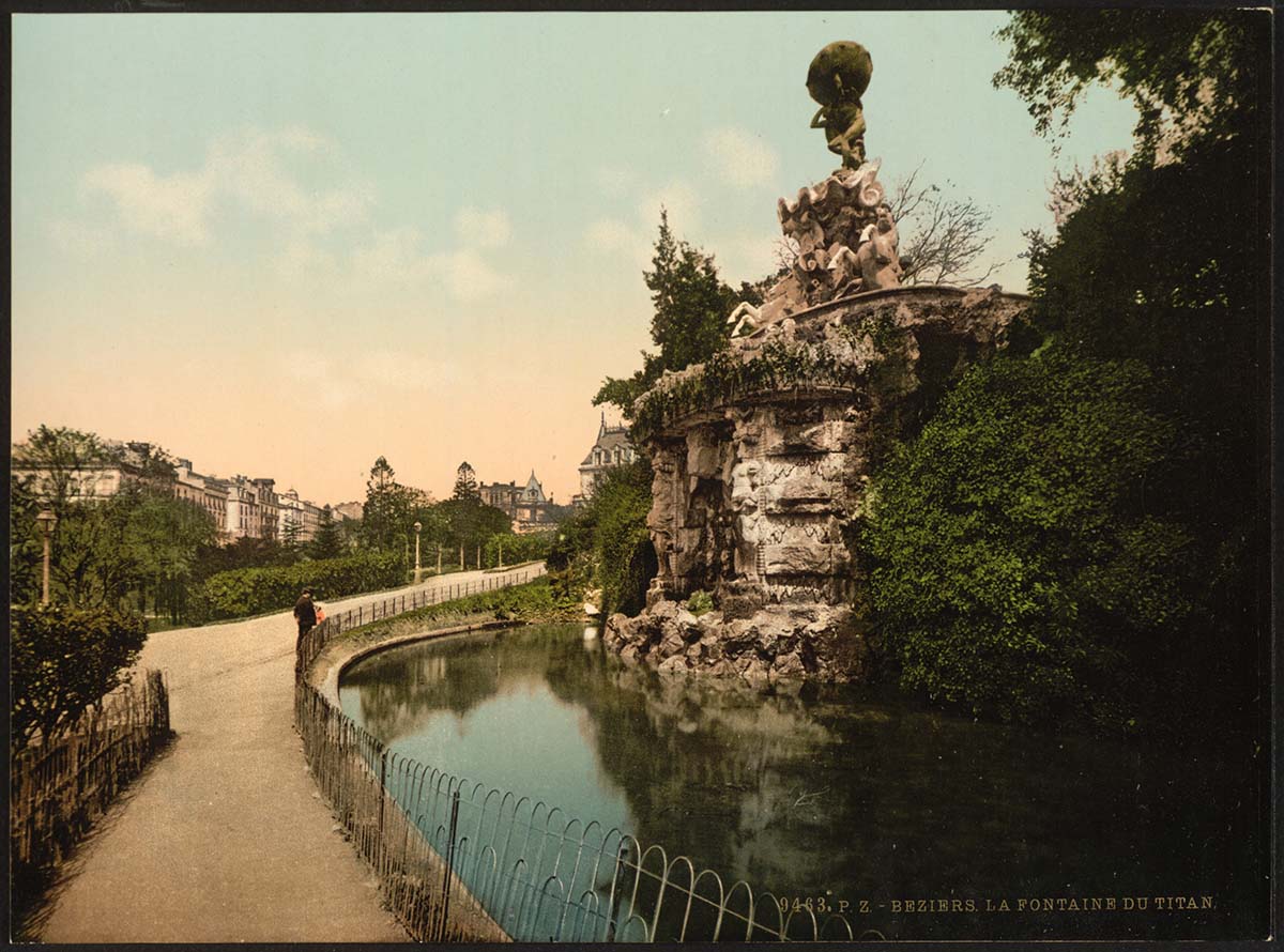 Béziers. La fontaine Titon 'Teuton', 1890