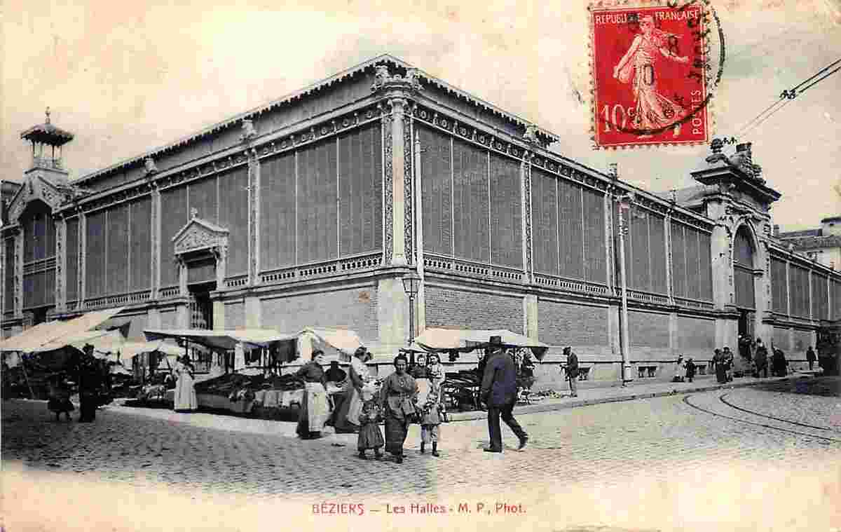 Béziers. Les Halles, 1910