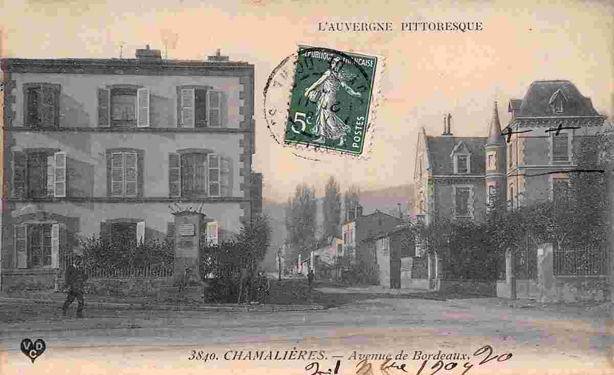 Chamalieres. Avenue de Bordeaux, 1907