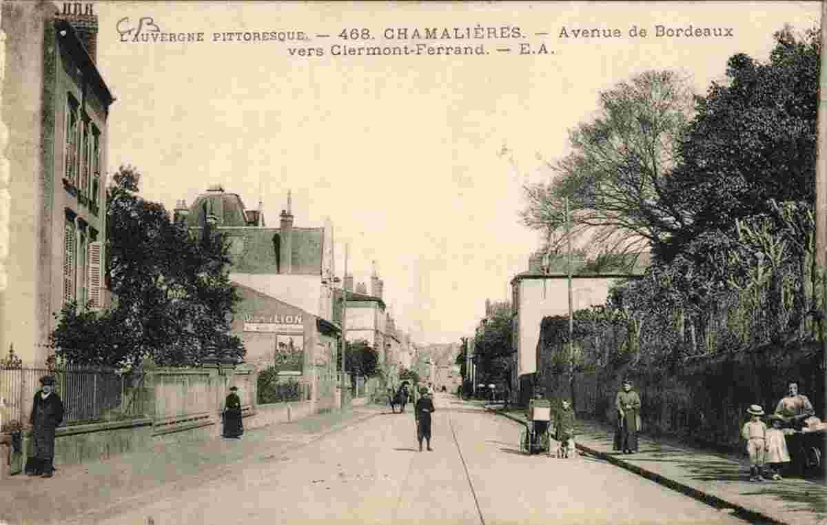 Chamalieres. Avenue de Bordeaux, 1914