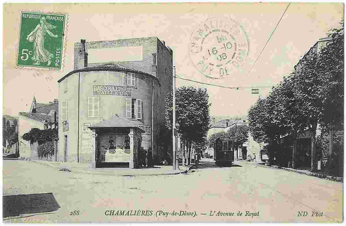Chamalieres. Avenue de Royat, 1908