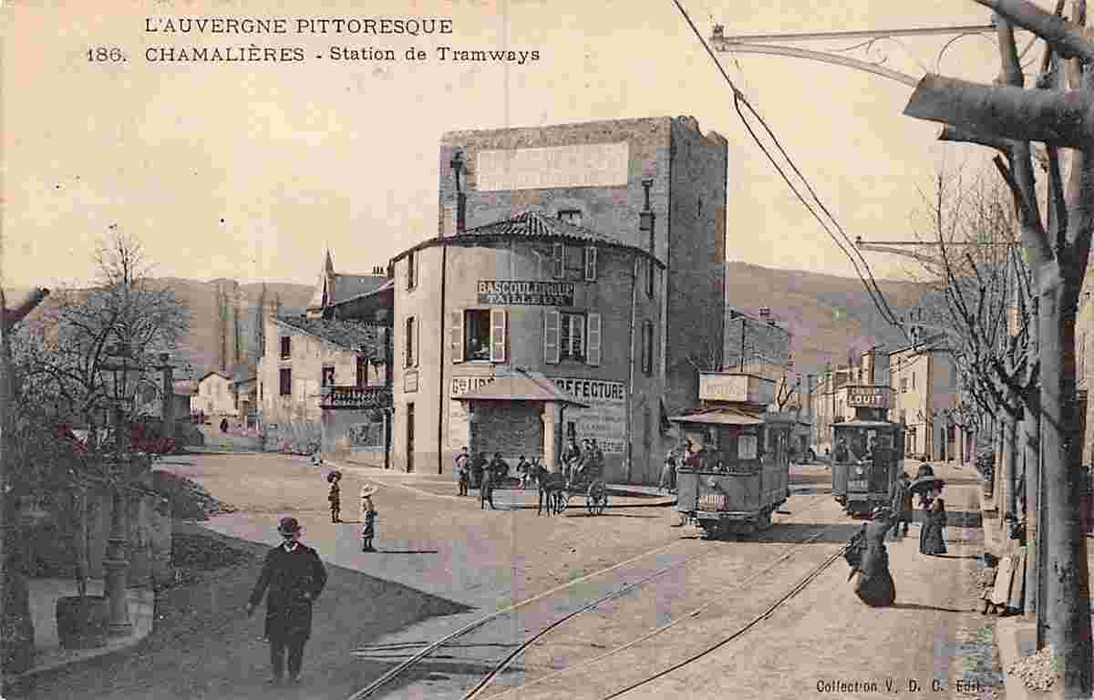 Chamalieres. Avenue de Royat, Tramway, 1906