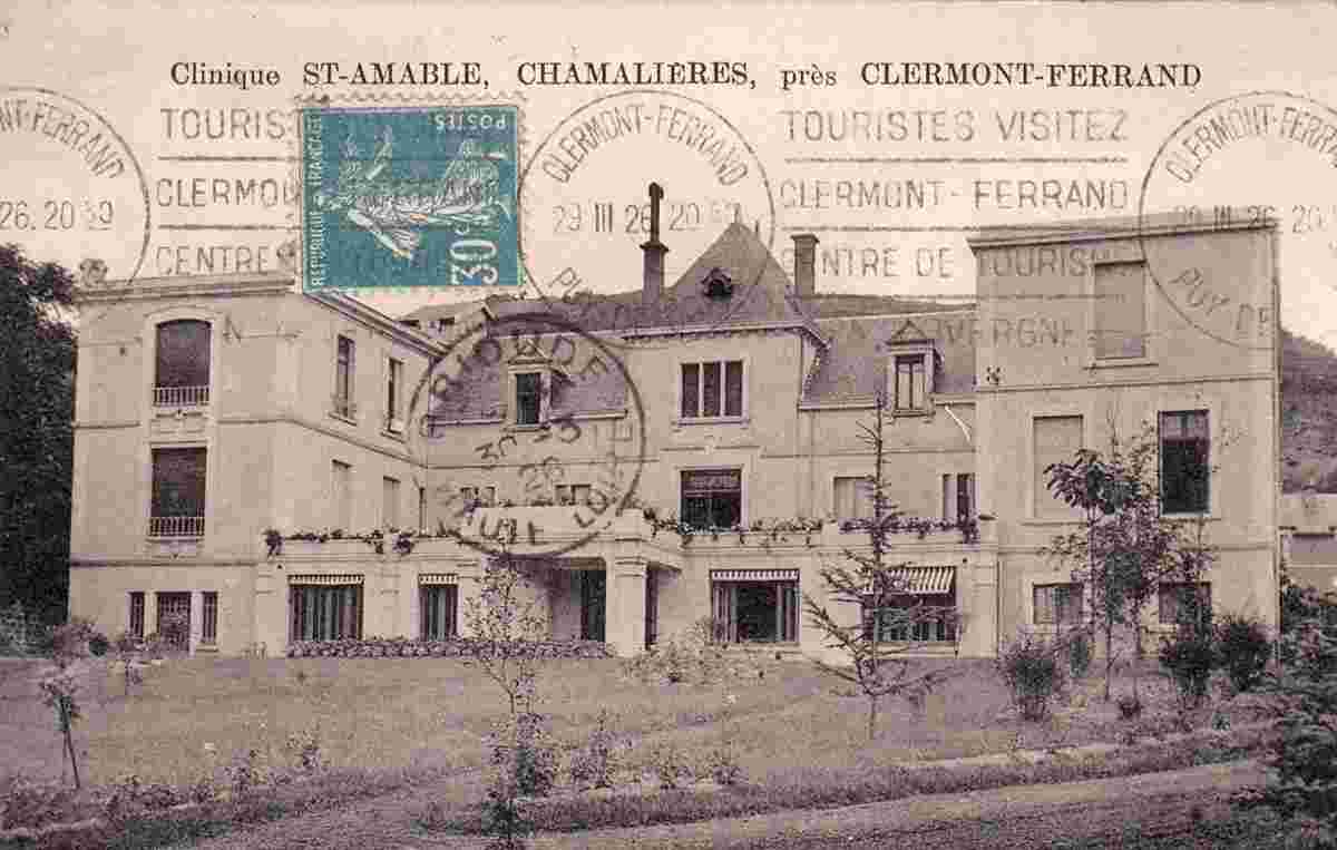 Chamalieres. Clinique Saint Amable, 1926