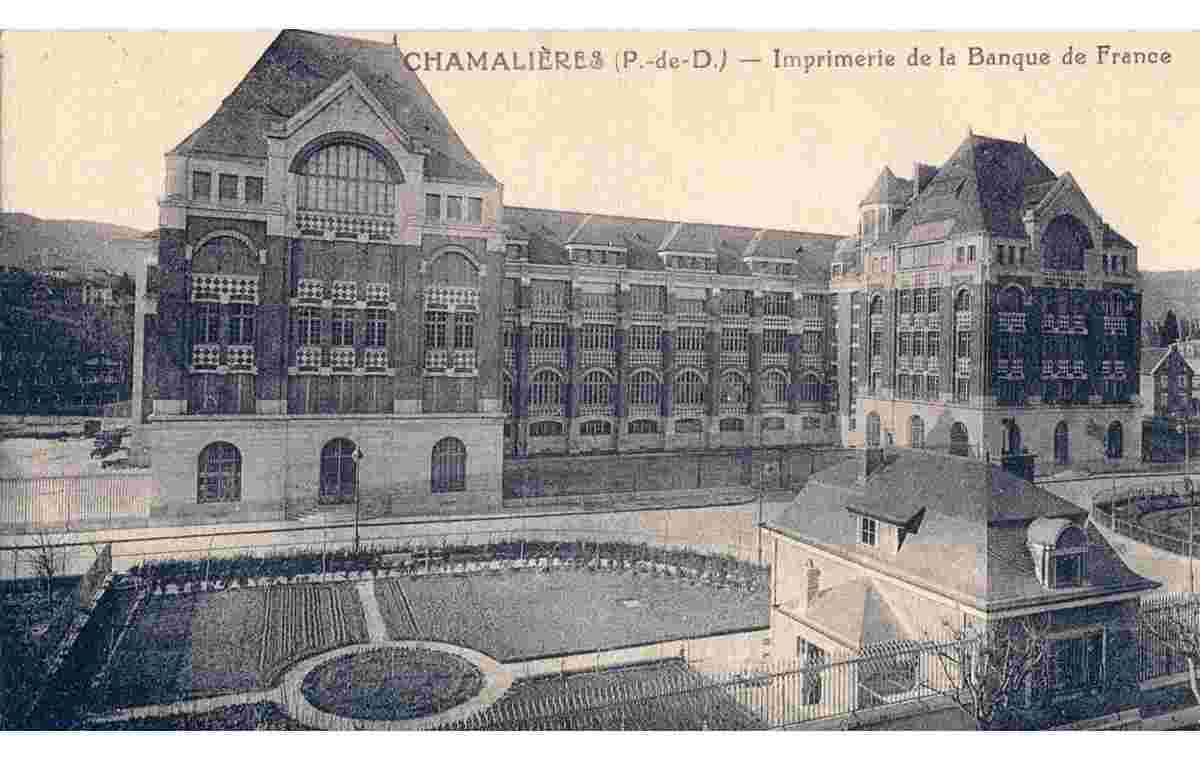Chamalieres. Imprimerie de la Banque de France