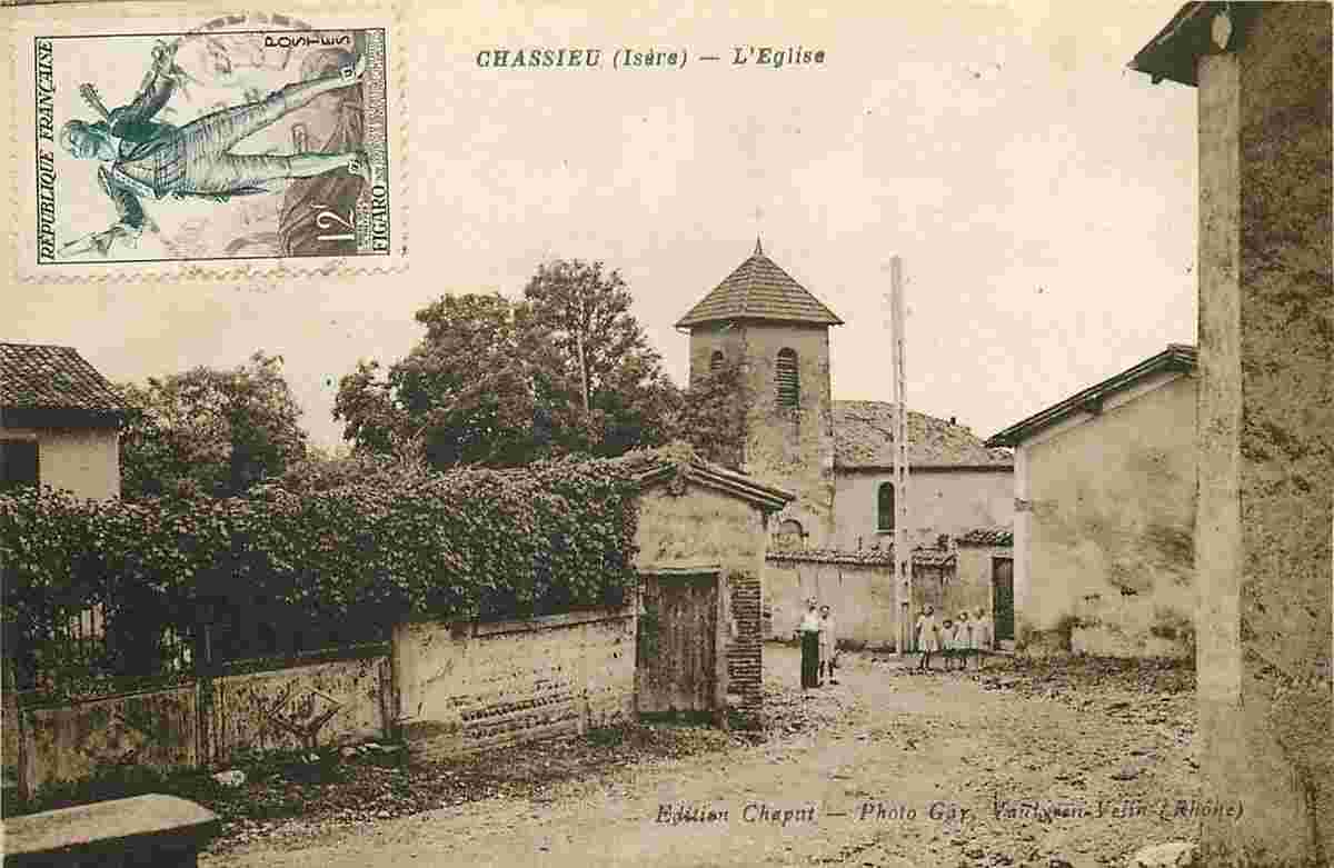 Chassieu. L'Église,1954
