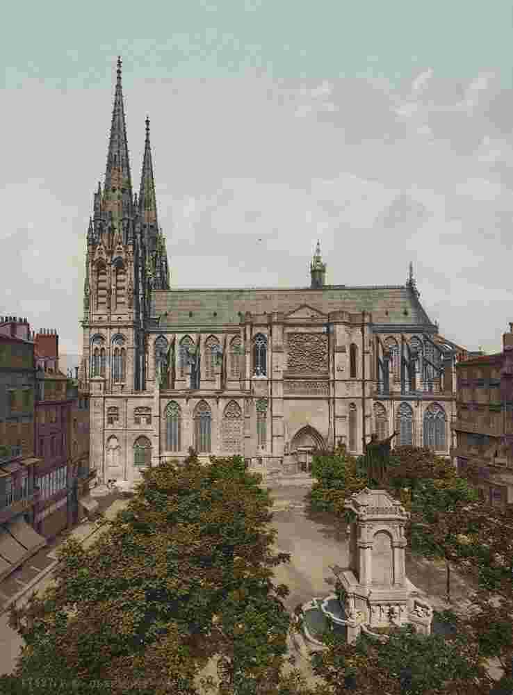 Clermont-Ferrand. La Cathedrale, 1890