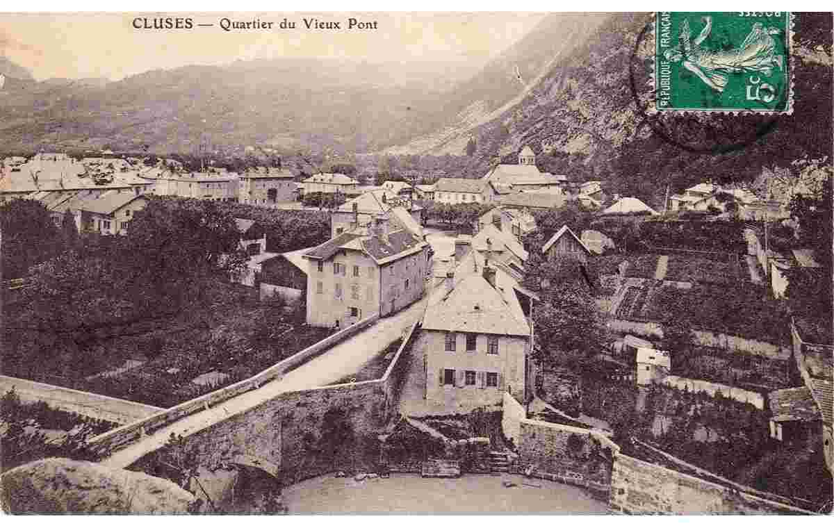 Cluses. Quartier du Vieux Pont, 1912