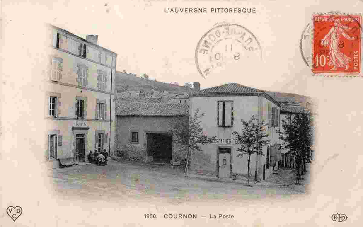 Cournon-d'Auvergne. La Poste, 1911