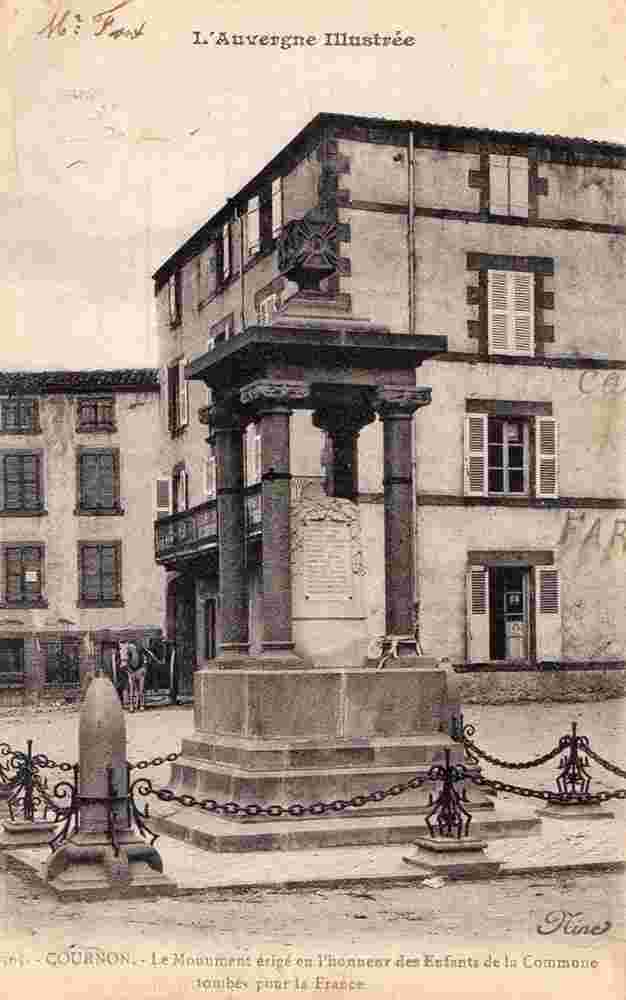 Cournon-d'Auvergne. Monument érige en l'honneur des Enfants de la Commune tombés pour la France