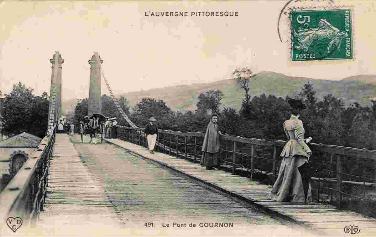 Cournon-d'Auvergne. Pont de Cournon, 1910