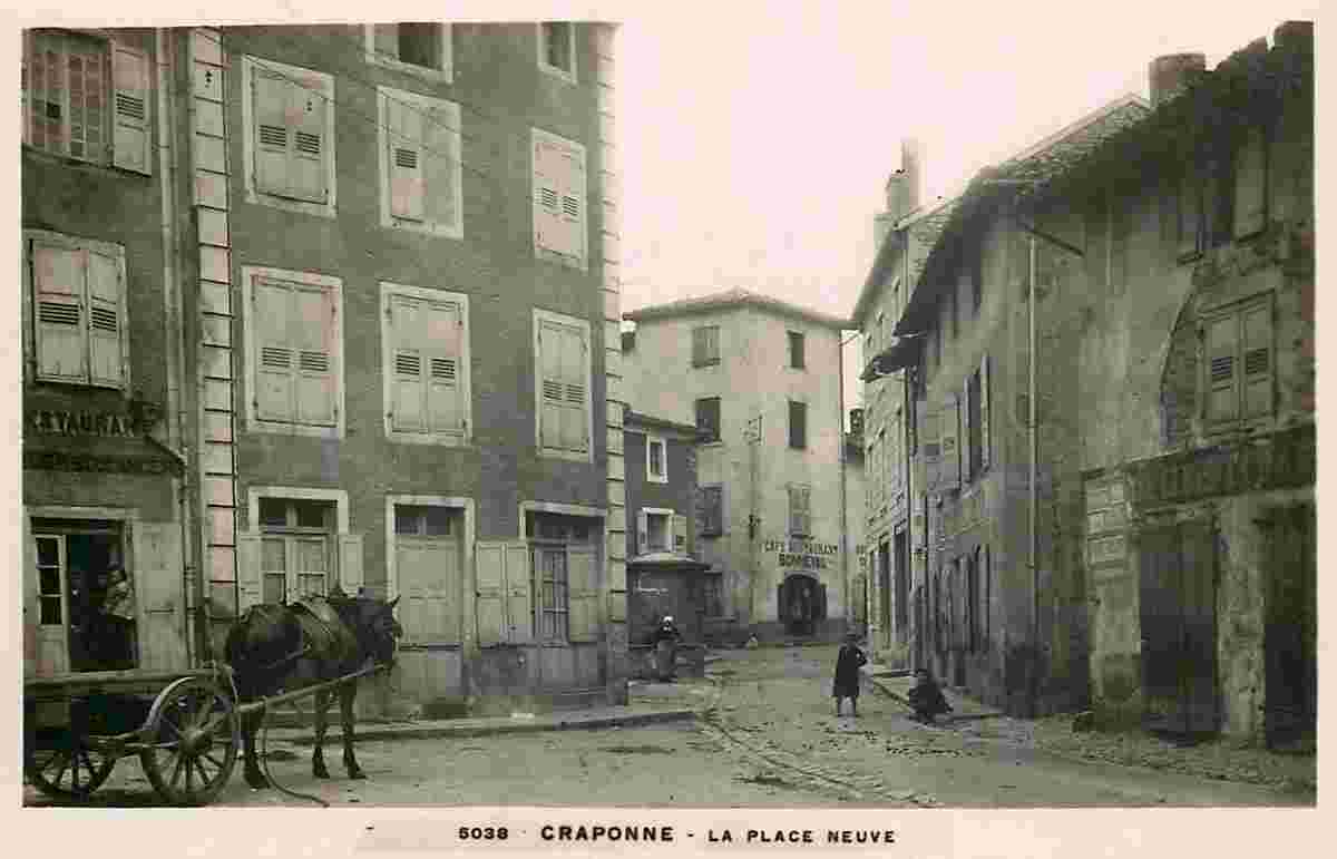 Craponne. Place Neuve, 1912