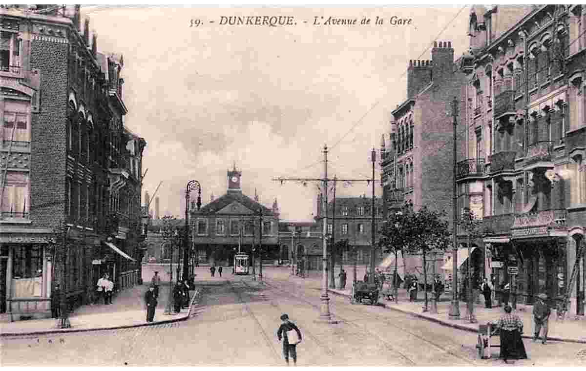 Dunkerque. Avenue de la Gare