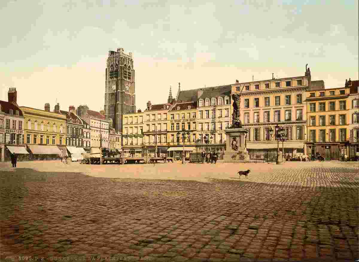 Dunkerque. La Place Jean Bart, 1890