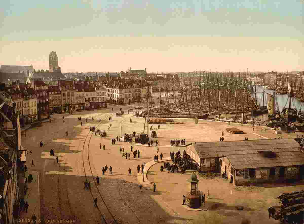 Dunkerque. Vue générale, 1890